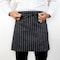 Monarch Mariposa Half-Bistro Apron 18x30 Pin Stripe (12pk) BISTROHLF-PNS - alternate 2